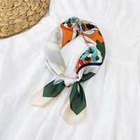 70 Small Square Scarf Silk Scarf Women Summer Neck Scarf Neck Protector Korean Thin Scarf sku image 9
