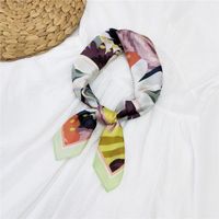 70 Small Square Scarf Silk Scarf Women Summer Neck Scarf Neck Protector Korean Thin Scarf sku image 12