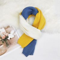 Knitted Wool Scarf For Women Autumn Korean Long Warm Scarf sku image 1