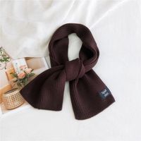 Pure Color Double-sided Dual-use Labeling Scarf For Women Korean Warm Scarf sku image 6