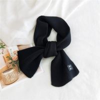 Pure Color Double-sided Dual-use Labeling Scarf For Women Korean Warm Scarf sku image 2