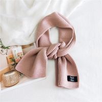 Pure Color Double-sided Dual-use Labeling Scarf For Women Korean Warm Scarf sku image 7