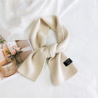 Pure Color Double-sided Dual-use Labeling Scarf For Women Korean Warm Scarf sku image 3