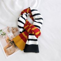 Color Striped Knitted Scarf sku image 2
