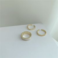 Light Luxury Index Finger Simple And Fashionable Open Non-fading Ring main image 4