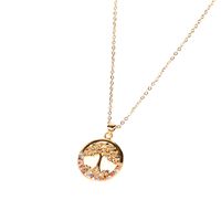 Fashion Flower Stainless Steel Copper Pendant Necklace In Bulk main image 5