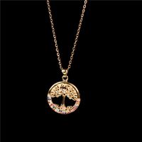 Fashion Flower Stainless Steel Copper Pendant Necklace In Bulk main image 3
