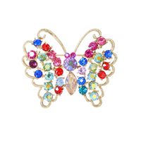 New Pins Alloy Diamond-studded Insect Butterfly Fashion Brooch Wholesale main image 2
