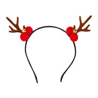 Christmas Series Resin Flannel Bells Moose Horns Headband main image 6