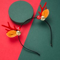 Christmas Series Resin Mushroom Flannel Bell Antlers Hair Band main image 4