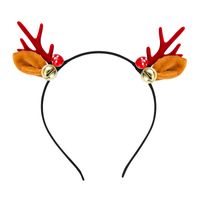 Christmas Series Resin Mushroom Flannel Bell Antlers Hair Band main image 6