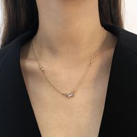 Light Luxury Simple Geometric Diamond High-end Necklace main image 1