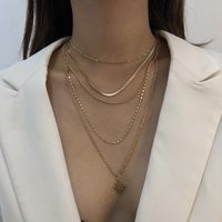 Einfache Geometrische Neue Mehrschichtige Beliebte Halskette main image 2