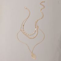 Popular Fashion Simple Multi-layer Five-pointed Star Leaf Long Necklace main image 3