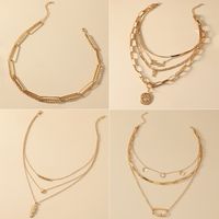 Hot Selling Multi-layer Hip Hop Metal Thick Chain Long Necklace main image 5