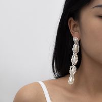 Creative Fashion Pearl Long Pendant Simple Retro Earrings main image 1