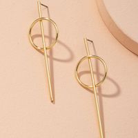 Geometric New Simple And Long Women's Small Circle Alloy Earrings main image 3