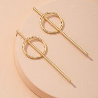 Geometric New Simple And Long Women's Small Circle Alloy Earrings main image 4