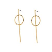 Geometric New Simple And Long Women's Small Circle Alloy Earrings main image 6