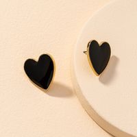 Autumn And Winter Drip Heart-shaped Hot Sale Earrings main image 4