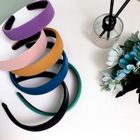 Korean New Solid Color Fabric Handmade Simple Geometric Headband main image 1