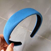 Korean New Solid Color Fabric Handmade Simple Geometric Headband main image 6