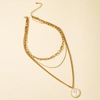 Multi-layer Fashion Vote Retro Hip-hop Necklace main image 4