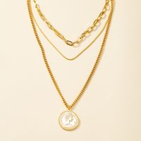 Multi-layer Fashion Vote Retro Hip-hop Necklace main image 5