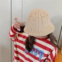 Korean Thick Warm Knitted Pure Color Woolen Hat main image 5