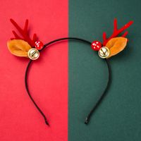 Christmas Series Resin Mushroom Flannel Bell Antlers Hair Band sku image 1