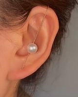 Embedded Diamond Simple Piercing Ear Needles Lightning Leaf Diagonal Stud Earrings sku image 7