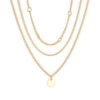 Hot Selling Multi-layer Hip Hop Metal Thick Chain Long Necklace sku image 2