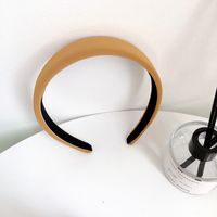 Korean New Solid Color Fabric Handmade Simple Geometric Headband sku image 1