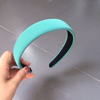 Korean New Solid Color Fabric Handmade Simple Geometric Headband sku image 2