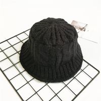 Korean Thick Warm Knitted Pure Color Woolen Hat sku image 5
