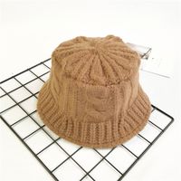 Korean Thick Warm Knitted Pure Color Woolen Hat sku image 6