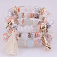 Bracelet De Mode Multicouche En Perles De Bonbons À Pampilles Simples sku image 7