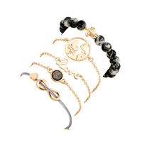 Fashion Turtle World Map Love Letter Infinite 8 Character Love Bead Bracelet Set main image 3