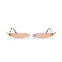 Frameless Metal Pointed Cat Eye Party Sunglasses main image 3