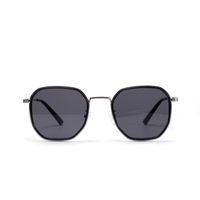 Korean Square Semi-metal Frame New Anti-ultraviolet Retro Sunglasses main image 4