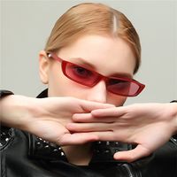 Concave Shape Retro Small Square Sunglasses main image 6