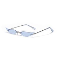 Frameless Metal Pointed Cat Eye Party Sunglasses sku image 2