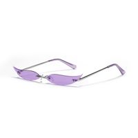 Frameless Metal Pointed Cat Eye Party Sunglasses sku image 3