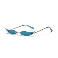 Frameless Metal Pointed Cat Eye Party Sunglasses sku image 6