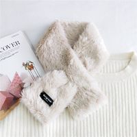 Cross Plush Snood  Korean  Long   All-match  Scarf sku image 2