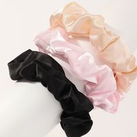 Korean New Hair Band Hair Rope Girls' Hair Band Simple All-match Rubber Band Large Intestine Ring Fabric Headdress Tie Hair Accessory For Ponytail main image 1