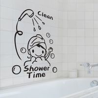 Clean Shower Time Bathing Kids Wall Stickers main image 3