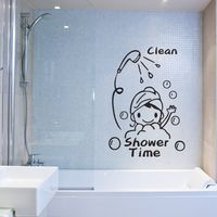 Clean Shower Time Bathing Kids Wall Stickers main image 4
