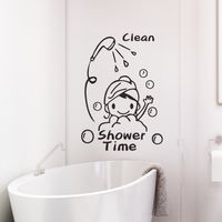 Clean Shower Time Bathing Kids Wall Stickers main image 5