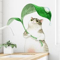 New Cartoon Hiding Cat Wall Stickers main image 2
